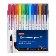 Dong-A Twin Name Pen 2 Çift Yönlü 12 Renk Kalem