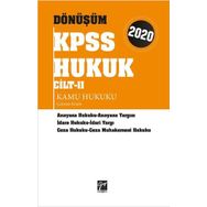 Dönüşüm KPSS Hukuk Cilt II - Kamu Hukuku Çalışma Kitabı 2020: Anayasa Hukuku - Anayasa Yargısı - İdare Hukuku - İdari Yargı - Ceza Hukuku - Ceza Muhakemesi Hukuku