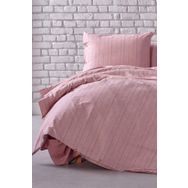 Doqu Home İpliği Boyalı Serisi Mabel Tek Kişilik Bordo Nevresim Takımı