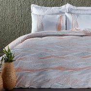 Doqu Home Polycotton Pamuklu Lidya Çift Kişilik Turuncu Nevresim Takımı