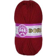 Dora 033 Koyu Kırmızı 100 gr Dora El Örgü İpi Yünü