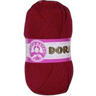 Dora 034 Koyu Kırmızı 100 gr Dora El Örgü İpi Yünü
