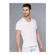 Doreanse 2865 Micromodal V Yaka Kısa Kol Beyaz Erkek T-shirt