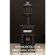 Dorello 50x29 cm Bal Rengi Yüksek Isıya Dayanıklı Şömine Kuzine Soba Camı