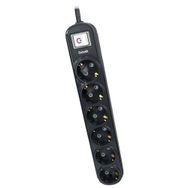 Dotvolt 6'lı 1.5 m Siyah Surge Hunter 350 Joules Akım Koruma Prizi