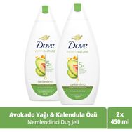 Dove 2x450 ml Nemlendirici Avokado Yağı Kalendula Özü Duş Jeli