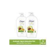 Dove 2x450 ml Nemlendirici Avokado Yağı ve Kalendula Özü Sıvı Sabun