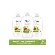 Dove 3x450 ml Nemlendirici Avokado Yağı ve Kalendula Özü Sıvı Sabun