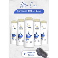 Dove 5x400 ml Ultra Care Yoğun Onarıcı Şampuan + Şampuan Fırçası