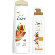 Dove Argan Yağı Onarıcı Bakım 400 ml Saç Bakım Şampuanı + 200 ml Argan Yağı Köpük Duş Jeli