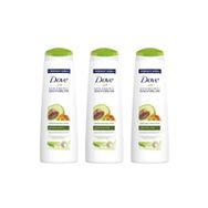 Dove Avokado ve Kalendula Özlü 3x400 ml Dökülmeye Karşı Bakım Şampuan