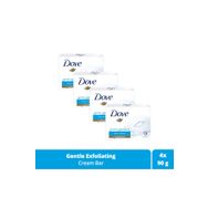 Dove Beauty Cream Bar Katı Güzellik Gentle Exfoliating Nemlendirici Etkili 4x90 gr Sabun