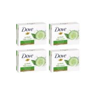 Dove Cream Bar Salatalık ve Yeşil Çay Ferahlığı 4x100 gr Katı Sabun