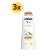 Dove Hindistan Cevizi Özlü Güçlendirici Saç Bakım 600 ml x 3 Şampuanı