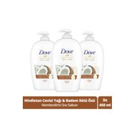 Dove Hindistan Cevizi Yağı ve Badem Sütü Özlü 3x450 ml Nemlendirici Sıvı Sabun