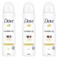 Dove Invisible Dry 3x150 ML Kadın Sprey Deodorant