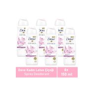 Dove Lotus 6x150 ml Kadın Sprey Deodorant