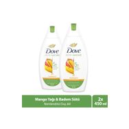 Dove Mango Yağı Badem Özü 2x450 ml Nemlendirici Duş Jeli