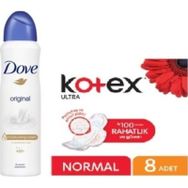 Dove Original Deodorant 150 ml+Kotex Normal Ped 8'li