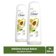 Dove Ultra Care Dökülme Karşıtı Bakım Avokado Özü 2x350 ml Saç Bakım Kremi