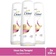 Dove Ultra Care Uzun Saç Terapisi Uzun Yıpranmış Saçlar İçin 3x350 ml Saç Bakım Kremi