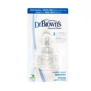 Dr Browns 0+ Ay 1.Aşama 2'li Options Dar Ağız Silikon Biberon Emziği