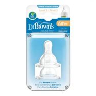 Dr Browns 2'li 6m+ 3. Seviye Dar Ağız Silikon Biberon Emziği