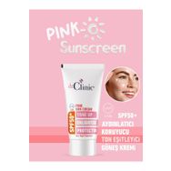Dr Clinic Pink Sunscreen SPF50+ Aydınlatıcı Koruyucu Ton Eşitleyici 50 ml Güneş Kremi