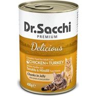 Dr. Sacchi 400 gr Tavuk Ve Hindili Yetişkin Kedi Konservesi