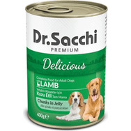 Dr.Sacchi Kuzu Etli 400 gr Köpek Konservesi