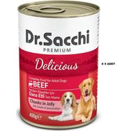 Dr.Sacchi Sığır Etli 5x400 gr Köpek Konserve