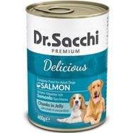Dr.Sacchi Somonlu Yetişkin 400 gr Konserve Köpek Maması