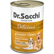 Dr.Sacchi Tavuk ve Hindi 24x400 gr Konserve Köpek Maması
