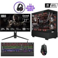 Dragos DRX7315 Ryzen 7 7800X3D 32GB RAM 1TB SSD 8GB RTX 4060 FreeDOS 27 inç Monitör Oyun Bilgisayarı