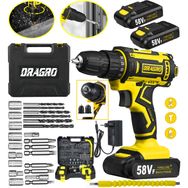 Dragro DRG007 58V 5AH Şarjlı Çift Akülü Vidalama Matkap