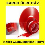 Dreamcar 10mm x 5m Akrilik Şeffaf Süper Güçlü Çift Taraflı Bant