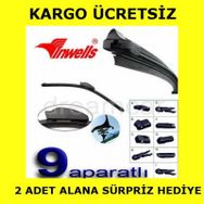 Dreamcar Inwells Araca Özel 9 Aparatlı 41 cm Muz Tipi Silecek