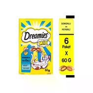 Dreamies Mix Somonlu ve Peynirli 6x60 gr Kedi Ödülü Maması