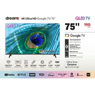 Dreamstar 75" 190CM 4K UHD QLED Google Tv