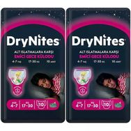 Drynites Kız 4-7 Yaş 17-30 kg 2x10 20 Adet Emici Gece Külodu