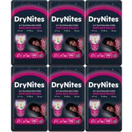 Drynites Kız 4-7 Yaş 17-30 kg 6x10 60 Adet Emici Gece Külodu