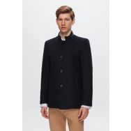 D's Damat 1HCK78ORT5033 Regular Fit Lacivert Dik Yaka Kaşe Kaban