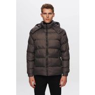 D's Damat 1HF07ORT09020 Regular Fit Antrasit Kapüşonlu Kışlık Mont