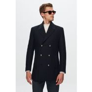 D's Damat 1HF0832255049 Regular Fit Lacivert Balıksırtı Palto