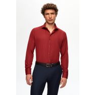 D's Damat 2HF02ORT5185 Slim Fit Bordo İtalyan Yaka Erkek Gömlek