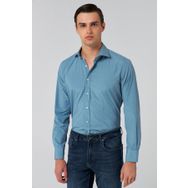 D's Damat 2HF02ORT5185 Slim Fit Petrol İtalyan Yaka Erkek Gömlek