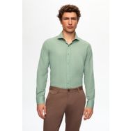 D's Damat 2HF02ORT5185 Slim Fit Yeşil İtalyan Yaka Erkek Gömlek