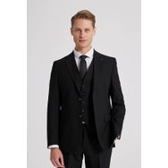 D's Damat 4HFY5ORT01599 Slim Fit Siyah Yelekli Takım Elbise
