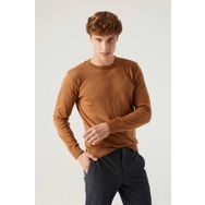 D's Damat 5HF06ORT12004 Regular Fit Camel Bisiklet Yaka Kazak