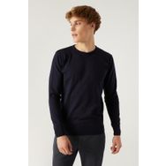 D's Damat 5HF06ORT12004 Regular Fit Lacivert Bisiklet Yaka Kazak